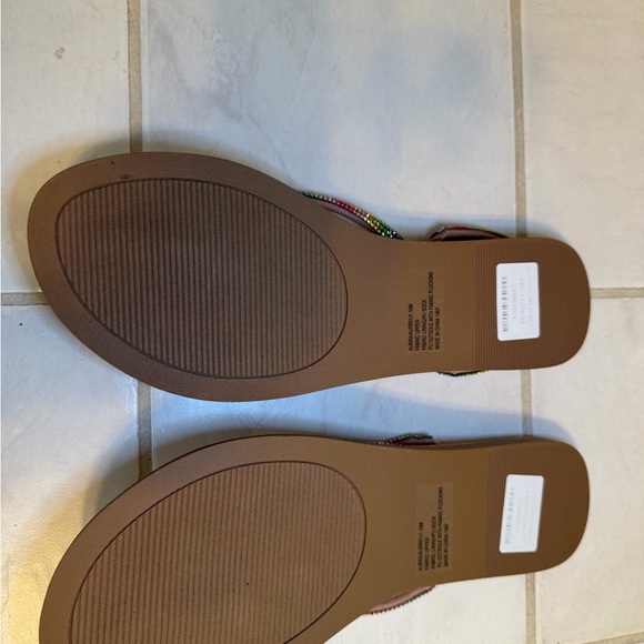 Madden Girl Multi-Color Rhinestone Tan Sandals - Picture 5 of 5